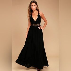 Lulus black maxi dress